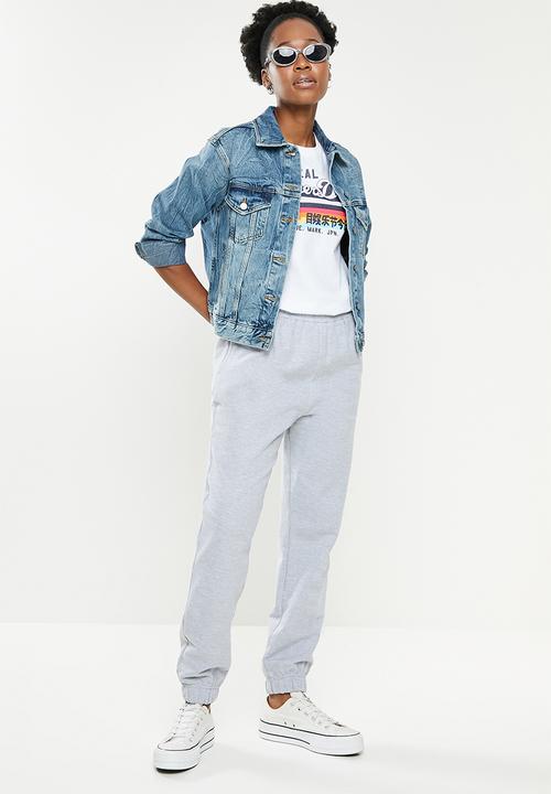 Superdry. - Boyfriend trucker jacket - blondey indigo vintage