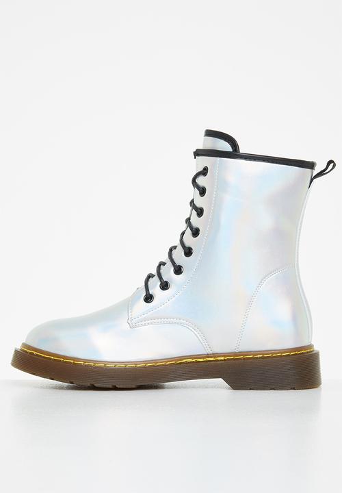 Rock & Co - Krush 1 lace up ankle boot - white