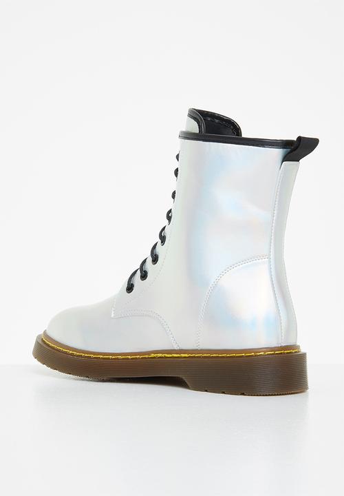 Rock & Co - Krush 1 lace up ankle boot - white
