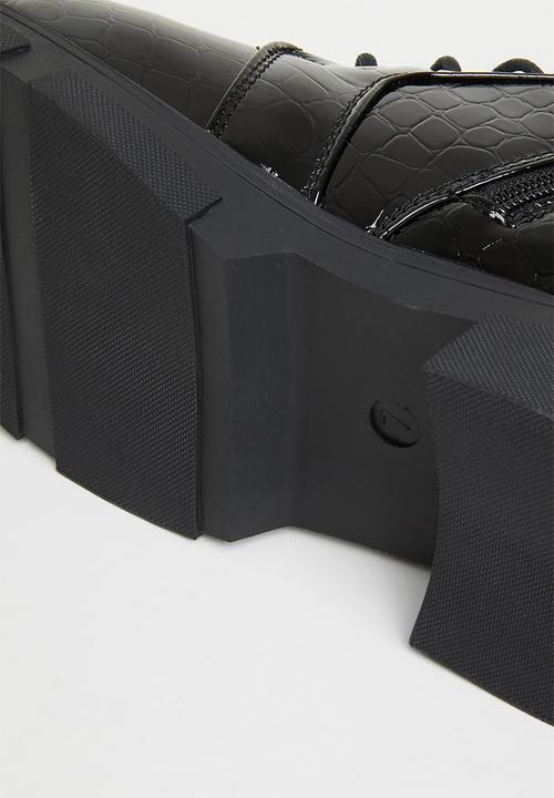 Rock & Co - Zeppelin 2 lace up ankle boot - black