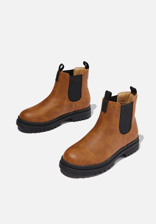 Cotton On - Pull on gusset boot - vintage tan