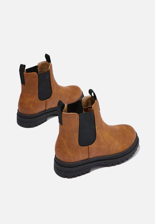Cotton On - Pull on gusset boot - vintage tan