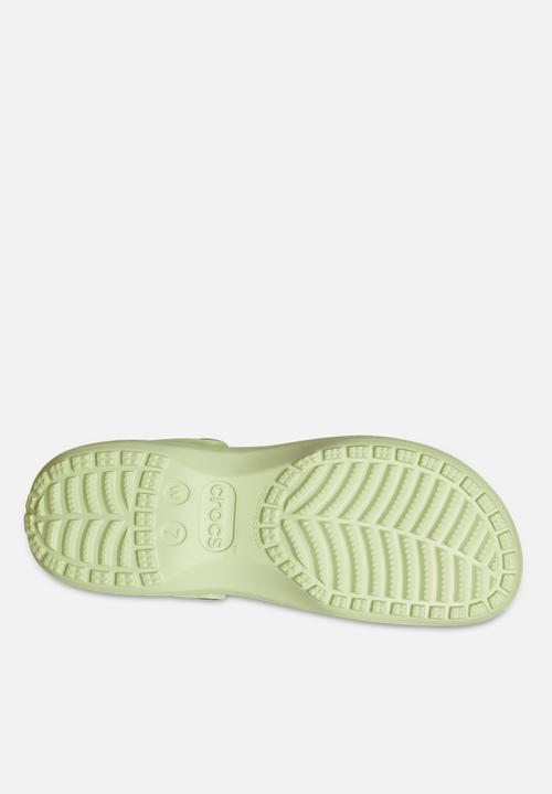 Crocs - Classic platform clog w - celery