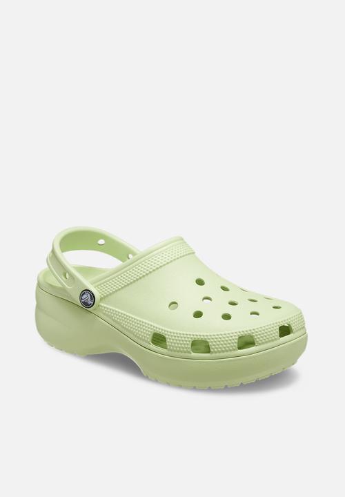 Crocs - Classic platform clog w - celery