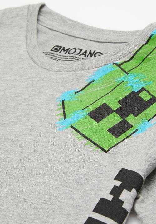 Rebel Republic - Minecraft scribbler tee - grey melange