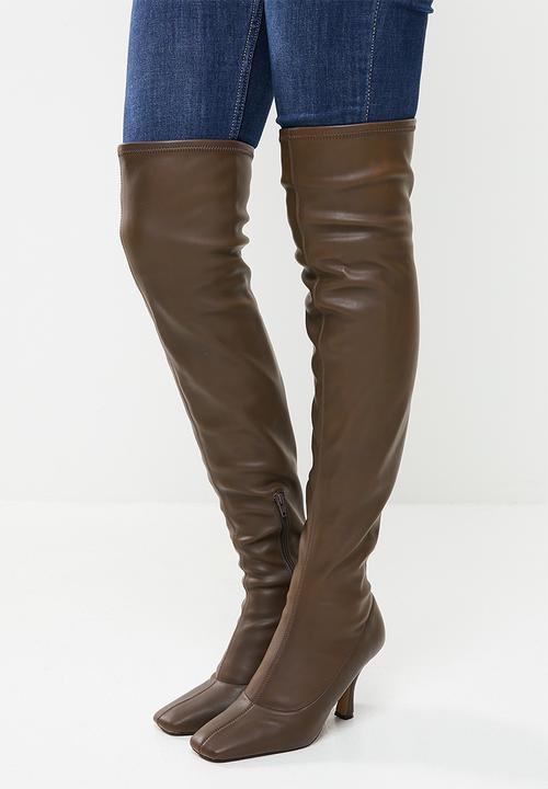 Call It Spring - Eiffel over the knee boot - dark brown