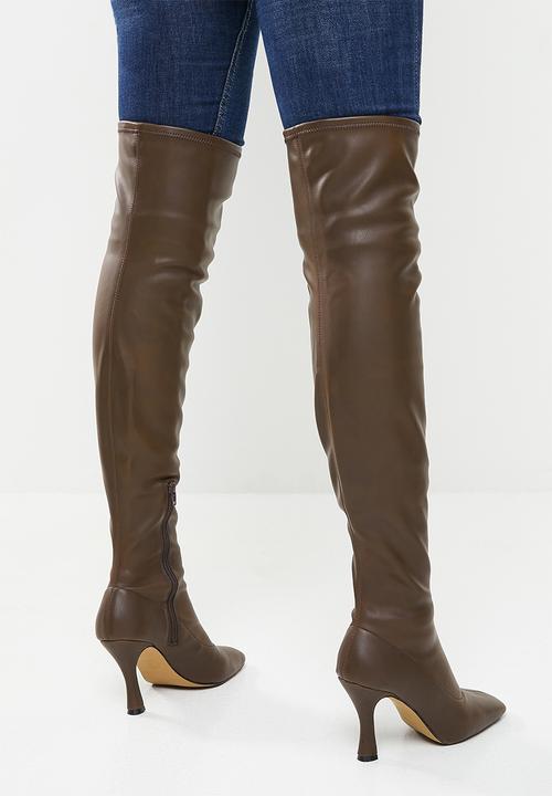Call It Spring - Eiffel over the knee boot - dark brown