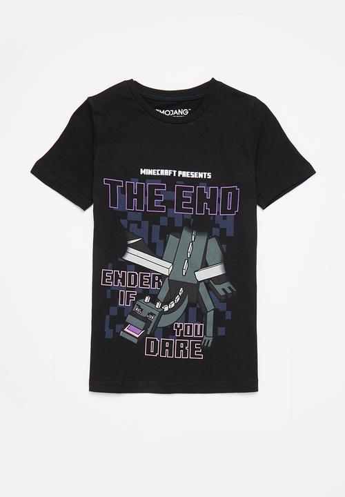 Rebel Republic - Mincraft ender if you dare tee - black