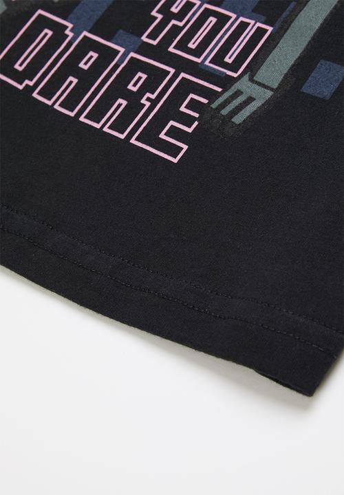 Rebel Republic - Mincraft ender if you dare tee - black