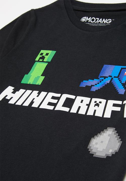 Rebel Republic - Minecraft logo tee - black