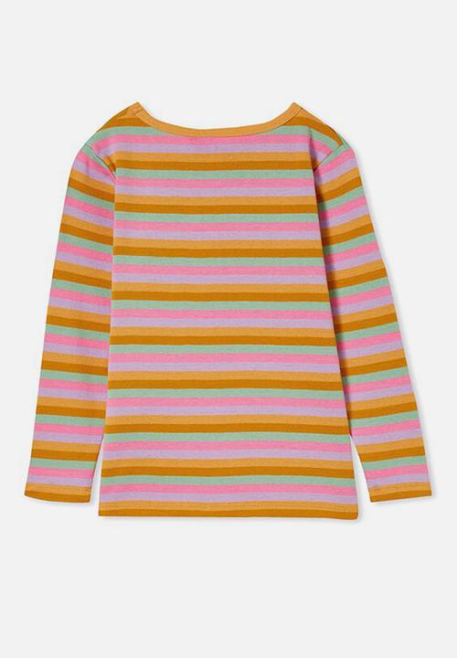 Cotton On - Jessie crew - rainbow stripe