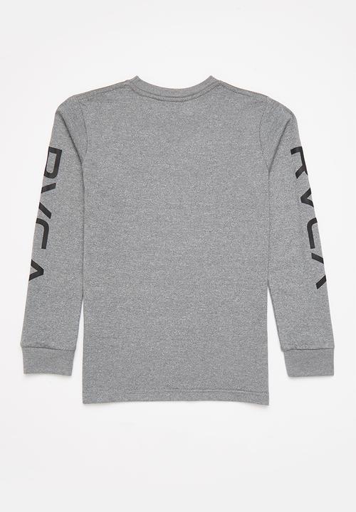 RVCA - Big rvca long sleeve tee boy - grey