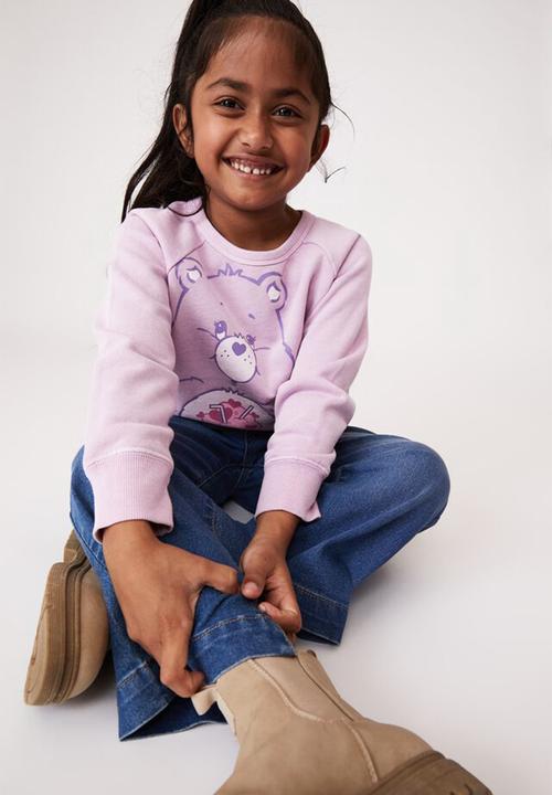 Cotton On - License mila crew - lcn clc care bears & pale violet wash