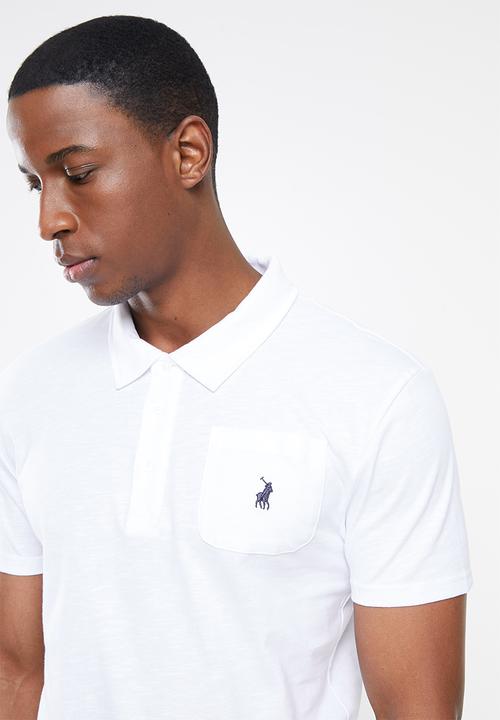 POLO - Men pjc slub knit golfer - white