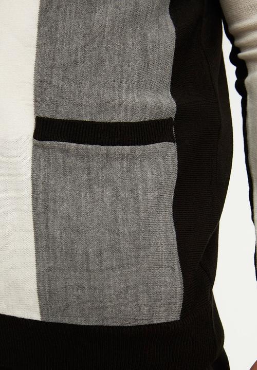Trendyol - Chez colour block cardigan - black