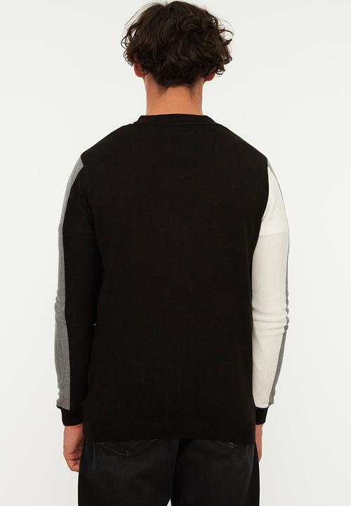 Trendyol - Chez colour block cardigan - black