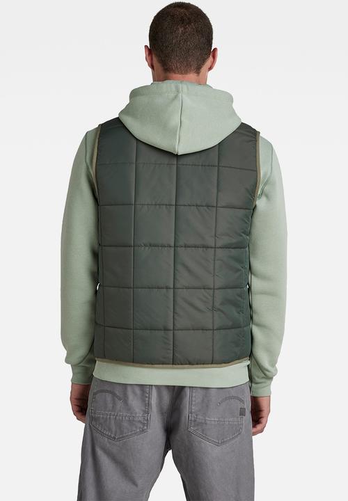 G-STAR - Meefic sqr quilted vest - shadow olive