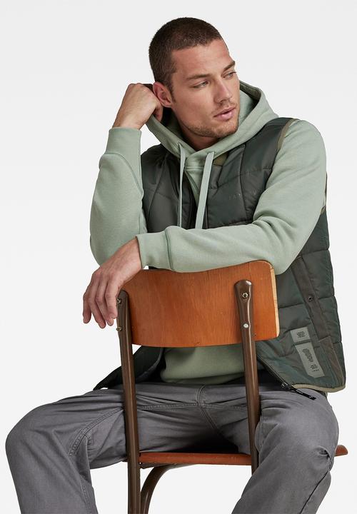 G-STAR - Meefic sqr quilted vest - shadow olive