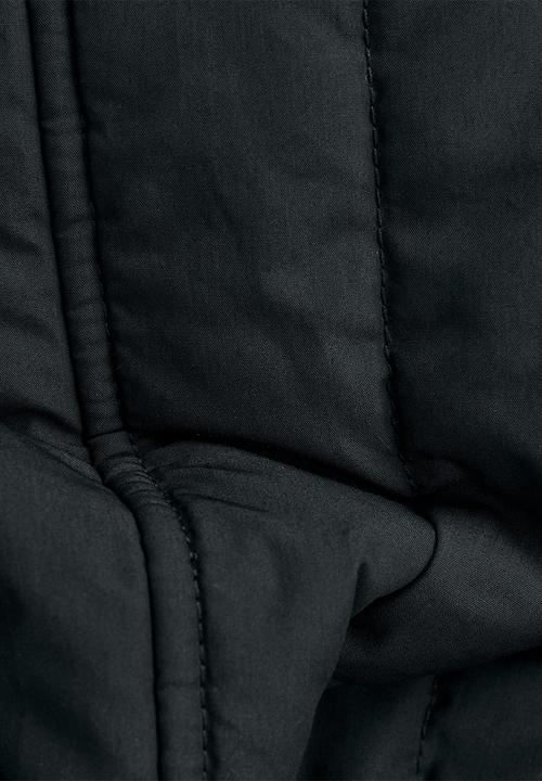 G-STAR - Long puffer vertical quilted jacket - black