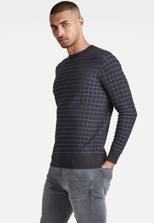 G-STAR - Table r knit - dk black/sartho blue