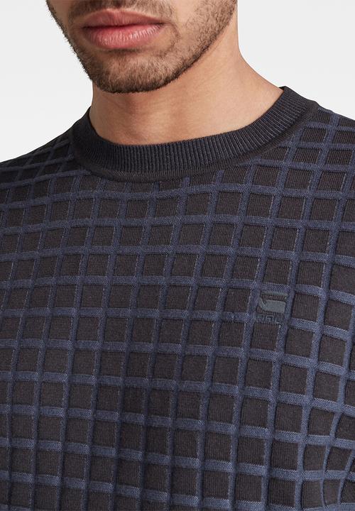 G-STAR - Table r knit - dk black/sartho blue