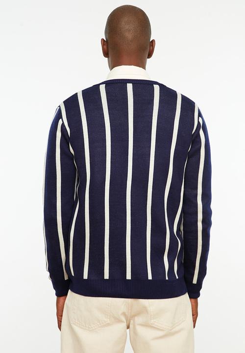 Trendyol - Woza stripe cardigan - navy & white