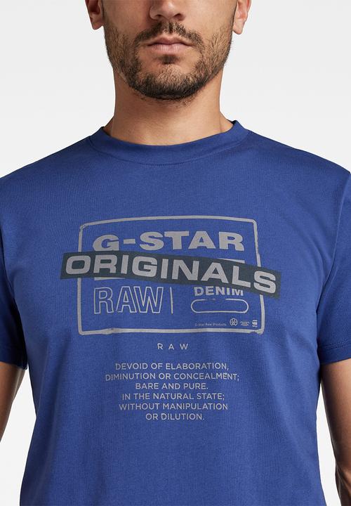 G-STAR - Originals logo r t - ballpen blue