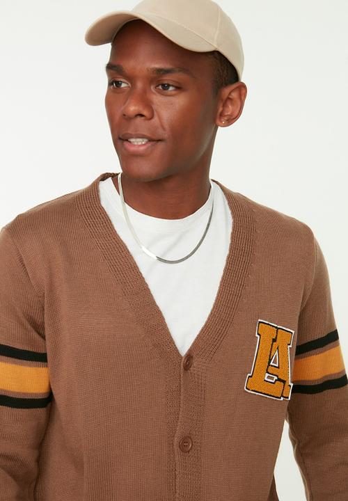 Trendyol - College inspired cardigan - camel