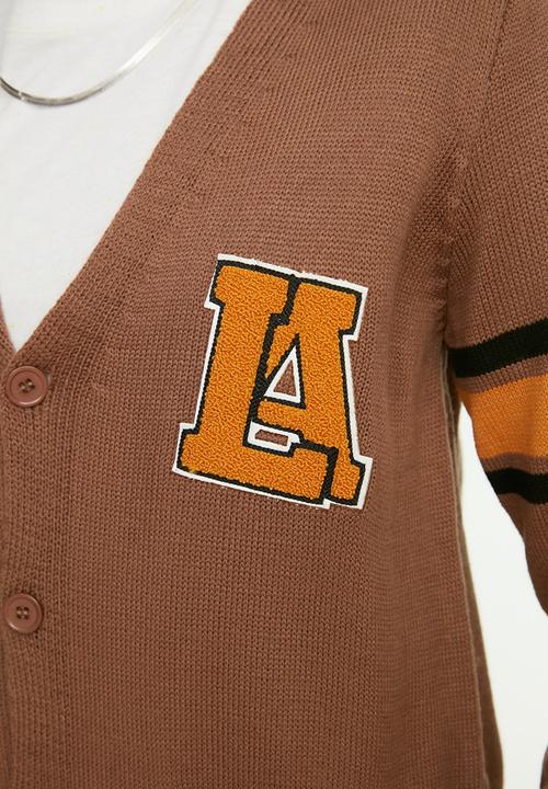 Trendyol - College inspired cardigan - camel