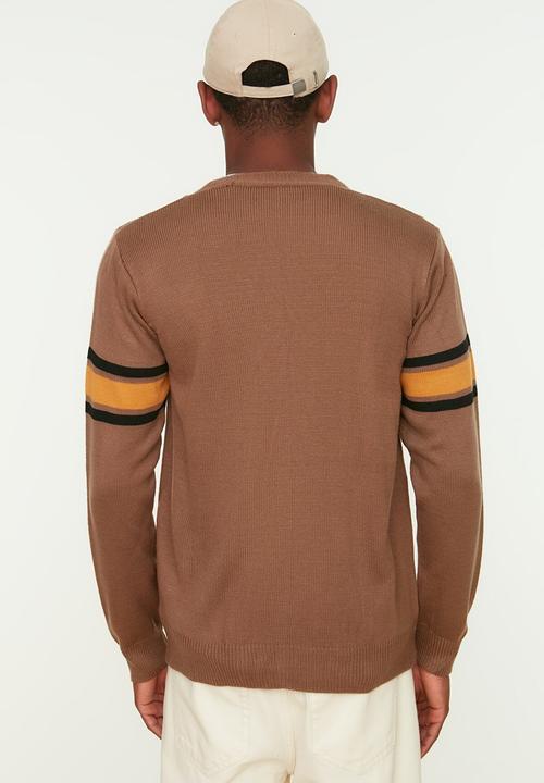 Trendyol - College inspired cardigan - camel