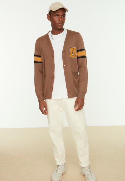 Trendyol - College inspired cardigan - camel
