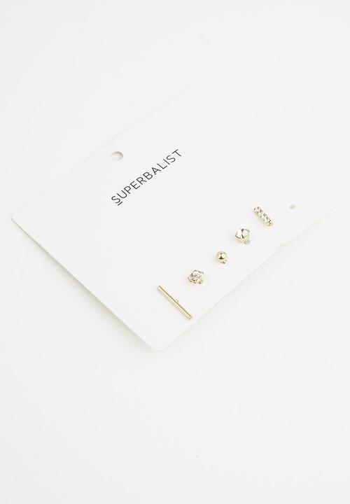 Superbalist - Phoebe earring pack - gold