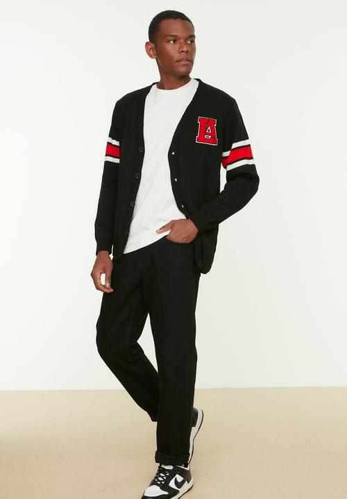 Trendyol - College inspired cardigan - black