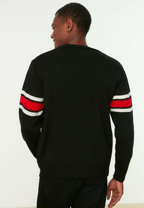 Trendyol - College inspired cardigan - black