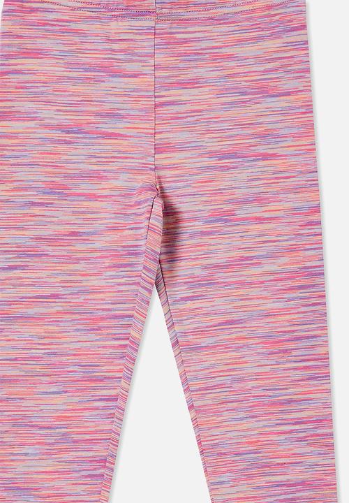 Cotton On - Huggie tights - pinks and purples space dye