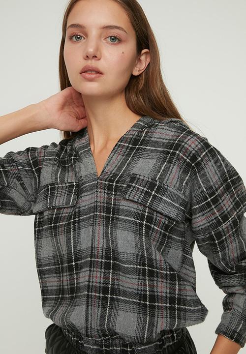 Trendyol - Hooded blouse  - grey