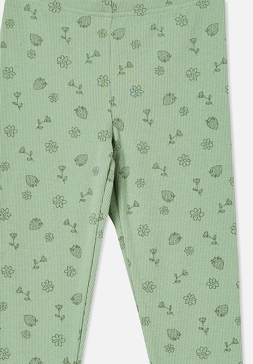 Cotton On - Huggie tights - smashed avo & forest ditsy