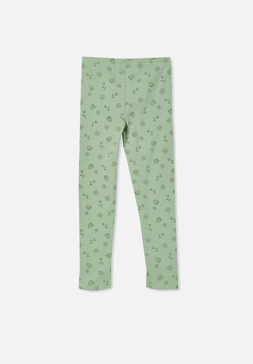 Cotton On - Huggie tights - smashed avo & forest ditsy