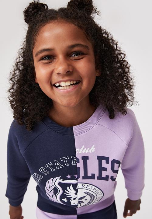 Cotton On - Splice girls crew - lilac drop & ohio state