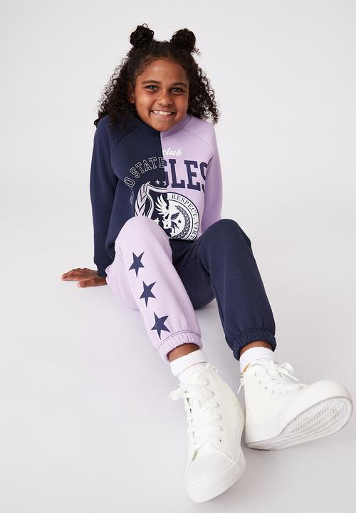 Cotton On - Splice girls crew - lilac drop & ohio state