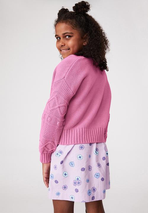 Cotton On - Matilda cardigan - pink gerbera