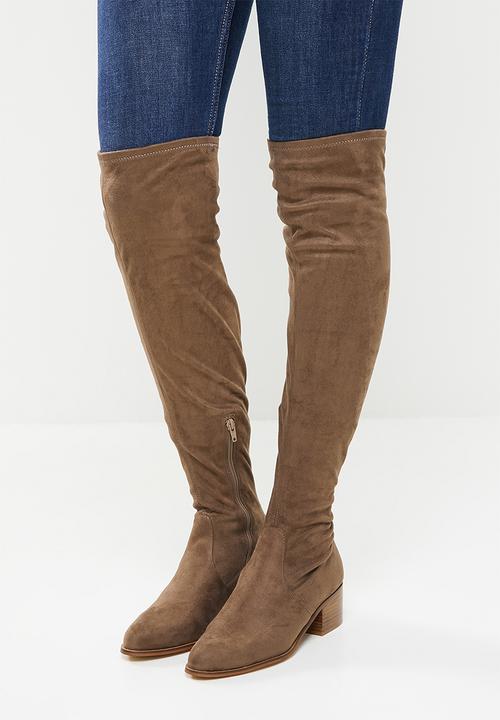 Steve Madden - Sadie riding boot - taupe