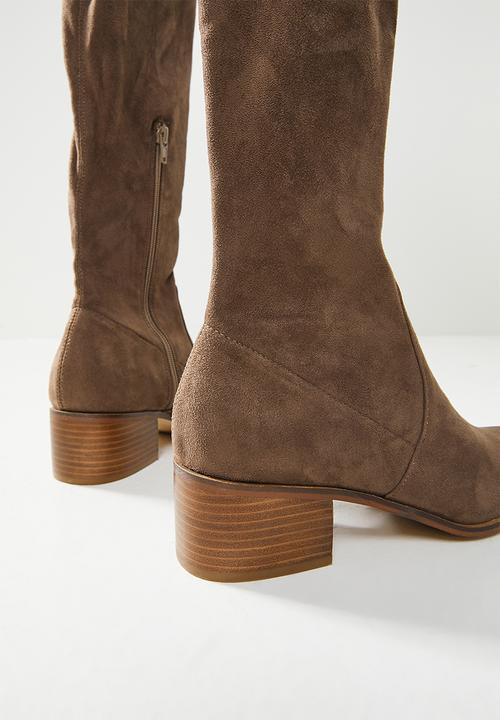 Steve Madden - Sadie riding boot - taupe