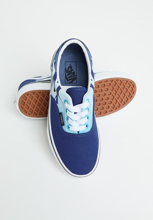 Vans - Uy era - (camo flame) blue & ice camo