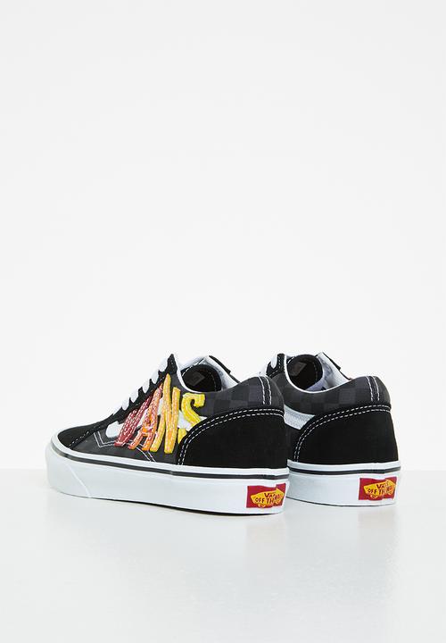 Vans - Uy old skool - (flame logo repeat) black & multi