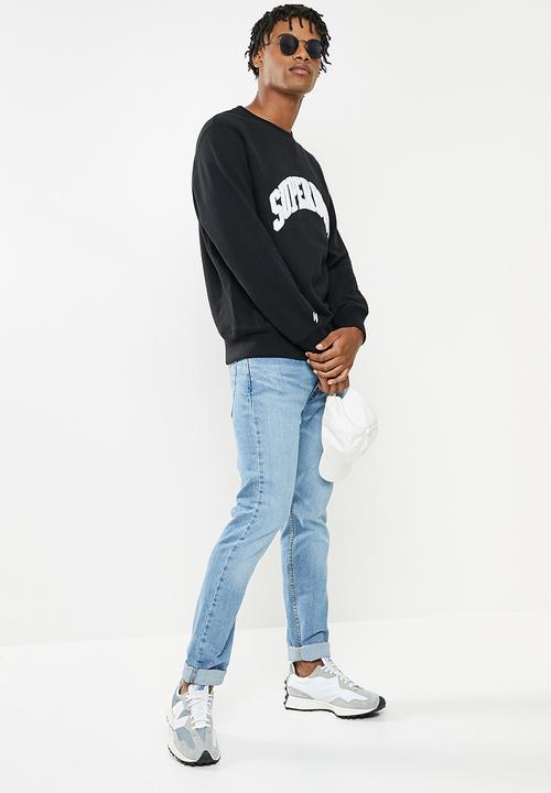 Superdry. - Varsity arch crew - black