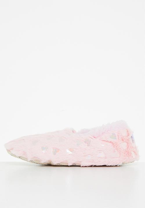 snoozies!® - Soft heart slipper - pink