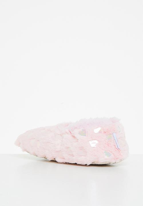 snoozies!® - Soft heart slipper - pink