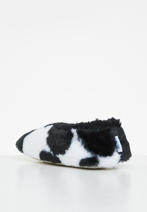 snoozies!® - Moo slipper - black & white