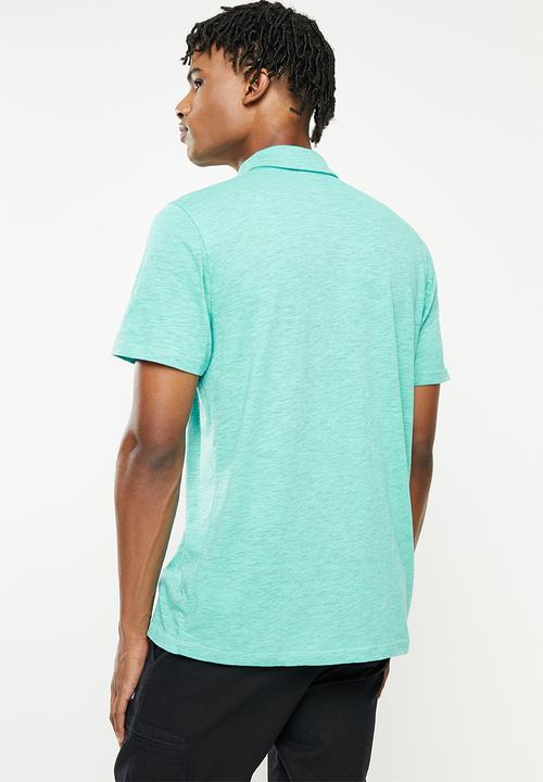 Hurley - Ace vista short sleeve golfer - aura green htr